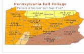 Pennsylvania Fall Foliage · Pennsylvania Department of Conservation and Natural Resources Bureau of Forestry . PENNSYLVANIA WEEKLY FALL FOLIAGE REPORT . September 21 - 26, 2017
