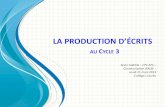 LA PRODUCTION D’ÉCRITS - MONTPELLIER ESTien-montpellier-est.ac-montpellier.fr/IMG/pdf/diapo_la_production... · 1- Comment construire une programmation en production d’éits