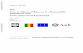 Mali Revue des Dépenses Publiques et de la … · ii EQUIVALENTS MONETAIRES (En vigueur le 1 février 2010) Unité monétaire = Franc CFA ... Ba (AFMML) ont apporté un appui logistique
