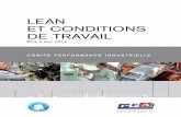 LEAN ET CONDITIONS DE TRAVAIL - pfa-auto.fr · LEAN ET CONDITIONS DE TRAVAIL Mise à jour 2014 Coté PerforMi ManCe industrielle