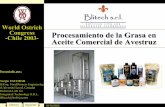 World Ostrich -Chile 2003- Procesamiento de la Grasa en Aceite ... · Précédent Suivant 16/12/2003 Procesamiento de la Grasa en Aceite Comercial de Avestruz World Ostrich Congress-Chile