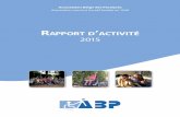 Rapport d'activité 2015 de l'ABP - abpasbl.be · 4 SOMMAIRE Introduction et persperctives p.5 L’ABP au service de ses membres p.6-9 Les camps de vacances pour personnes handicapées