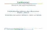 Télédéclaration MAEC, BIO et MAE - Telepac · Notice de présentation de la télédéclaration MAEC, BIO et MAE - PAC 2017 Page 5/35 5 - les outils de modification du RPG MAEC