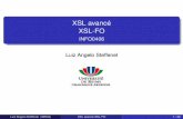 XSL avancé XSL-FO - INFO0406 - cosy.univ-reims.frcosy.univ-reims.fr/~lsteffenel/cours/Licence/Info0406/0910/cours4... · Plan 1 XSL et XSLT Rappel Instructions évoluées Les transformations