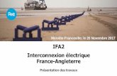IFA2 Interconnexion électrique France-Angleterre · IFA 2 : Présentation des travaux –20/11/2017 • Pose des câbles à 1,30 mètre minimum en dessous du niveau du sol dans le