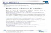 Modifications tarifaires au 1er juillet 2017 - cpam21.fr · La CSC est portée à 47.73 € à compter du 1er juillet 2017 (+ 2€). Revalorisation des consultations de psychiatrie