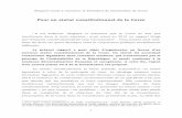 Pour un statut constitutionnel de la Corse statut... · de la Corse, beaucoup d’arguments juridiques et politiques ont été portés au ... dans les mains du pouvoir constituant