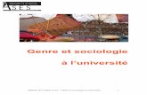 Genre et sociologie à l’université - ANEF · Bulletin de l’ASES n° 43 – Genre et sociologie à l’université 3 Editorial Nous sommes heureux de vous présenter ce nouveau