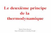 Le deuxième principe de la thermodynamiquechemphys.u-strasbg.fr/mpb/teach/2principe/2principe.pdf · La variation de l'enthalpie libre avec la ... = 0 expérience de Joule pour les