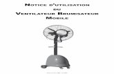 Notice d utilisatioN du VeNtilateur Brumisateur moBileelectric-pocket.com/images/PDF/Notices/Brumisateur.pdf · Notice de juillet 2007 - Nu-0707 - Page N° Notice de juillet 2007