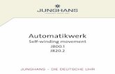 Automatikwerk - Junghans · permettre à l’humidité de s’infiltrer. Ainsi, nous vous conseillons de porter votre montre régulièrement chez un spécialiste Junghans pour ...