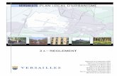 Versailles Plan Local d’Urbanisme - REGLEMENT · Le PLU de Versailles est régi, conformément à l'article 19 modifié de la loi d'engagement national pour l'environnement du 12
