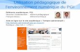 Utilisation pédagogique environnement numérique PGItertiaire-administratif.spip.ac-rouen.fr/IMG/pdf/utilisation... · Aide en ligne sur le site du bac GA Récupérer une base de