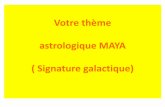 Votre thème astrologique MAYA ( Signature galactique) · Vos 3 autres soleils Maya Base : Soleil dominant Base = B Guide : Guide spirituel qui vous relie au ciel Nombre qui est en