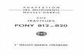 TRACTEURS - clebreton.free.frclebreton.free.fr/pony812/InstrumentsPony.pdf · 4VECl'introduction du nouveau tracteur 820, il a été nécessaire de modifier les pièces de fixation