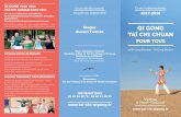 pratique du Taï Chi Chuan et/ou du Qi ... - tai-chi …tai-chi-qigong.fr/wp-content/uploads/2017/07/Flyer-2017-18.pdf · Qi GonG pour tous taï Chi Chuan pour tous Les cours s’adressent