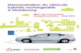 Démonstration du véhicule hybride rechargeable à Strasbourg · La recharge, un geste vite devenu habituel, majoritairement au travail (60%) et au domicile (37%) – Les dispositifs