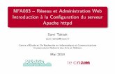NFA083–RéseauetAdministrationWeb ...cedric.cnam.fr/~taktaks/NFA083/Apache.pdf · NFA083–RéseauetAdministrationWeb IntroductionàlaConﬁgurationduserveur Apachehttpd SamiTaktak