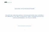 GUIDE D’UTILISATION - declaration-retrocession.fr · Lorsque vous cliquez sur le lien , vous accédez à la page suivante. 5 ... o De plus, si une référence ...
