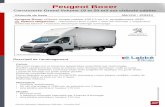 Peugeot Boxer - ugap.fr · Descriptif de l’aménagement Véhicule de base Peugeot Boxer châssis simple cabine 435 L3 ou L4, empattement 4035. Options obligatoires : rétroviseurs