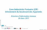 Zone Industrialo Portuaire (ZIP) Dévoiement du boulevard ... · Prolongement des rails de . roulement du Portique TGP. Phase 1 : Juin 2017 à Mai 2018 . Phase 2 : Juin 2018 à Déc.