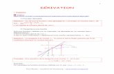 DÉRIVATION - maths et tiques · Yvan Monka – Académie de Strasbourg –  2 On veut déterminer une équation de la tangente à la courbe représentative de f au