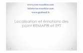 Les points remap et EFT - yves-wauthier.com ·  1 info@yveswauthier.com 1  Localisation et émotions des point REMAP® et EFT