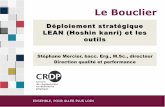 Déploiement stratégique LEAN (Hoshin kanri) et les outils · L’approche LEAN au Québec L'ancien ministre de la Santé et des Services sociaux avait annoncé des engagements significatifs