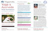 Ayurveda - yogamrita.comyogamrita.com/pdf/yogamrita_prospectus_post_formation_2017.pdf · Michèle Lefèvre, Formatrice en yoga avec l’approche ayurvédique. Fondatrice de l’école