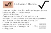 La Racine Carrée - ANGELLIERangellier2-dk.etab.ac-lille.fr/files/2017/02/NayeSidonie_racines.pdf · La Racine Carrée La racine carrée, reine des maths, est connue de tous ... 3