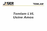 Temlam LVL Usine Amos - afat.qc.ca · 1- Produit : TEMLAM ® 1.9E et 2.0E • LVL •« Laminated Veneer Lumber » • Largeur : 3.5 po à 24 po • Longueur : 8 pi à 60 pi • 1.9E