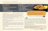 Couscous végétal - terresoleopro.com · Vous pouvez utiliser des pro-téines végétales texturées de soja, de pois ou du tofu Les 3 goûts de l’huile d’olive
