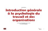 CHAPITRE 1 Introduction générale à la psychologie du ...eric.brangier.free.fr/Supports/Ch1_L3_PT_CadreGeneral.pdf · Le travail • Wybrands(1999) : «la production des biens matériels