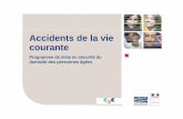 Accidents de la vie courante - Familles Rurales · 1 Les accidents de la vie courante (AcVc) en France 3 1.1 Les données chiffrées 4 ... L’outil de repérage des risques a été