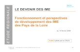 Fonctionnement et perspectives de développement des IME ... · Etude régionale sur le devenir des IME des Pays de la Loire 1 LE DEVENIR DES IME Fonctionnement et perspectives de