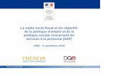 Le cadre socio-fiscal et les objectifs de la ... - cnis.fr · 1 Cadre socio_fiscal CNIS 6 septembre 2016 Le cadre socio-fiscal et les objectifs de la politique d’emploi et de la