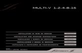 MULTI-V 1-2-4-8-16 - salmson.com · normes locales en vigueur. Pour les raccordements et la mise en route du moto-variateur équipant nos pompes MULTI-VE, voir la notice spécifique.