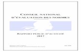 CONSEIL NATIONAL D ÉVALUATION DES NORMES · CONSEIL NATIONAL D’ÉVALUATION DES NORMES RAPPORT ÉPUBLIC D’ACTIVIT 2017 Monsieur Alain Lambert Juin 2018