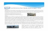 Conference Sur Huile Submerger 2013 - secure.ecrc.casecure.ecrc.ca/fr/pdf/EventSynopsis-French.pdf · ECRC~SIMEC: les remorques d’intervention, la remorque avec système de pompage