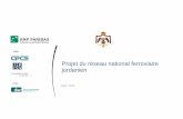 Projet du réseau national ferroviaire jordanien · Projet final de rapport ESIA et ses annexes (décembre 2009) Descesc p o du éseau, c è es e spéc ca o s de a co cep o (déce
