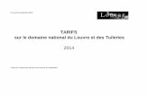 Copie de Tarifs sur le domaine du Louvre et des Tuileries ... · sur présentation d'une attestation de l'année scolaire en cours de l'établissement scolaire ou universitaire, précisant