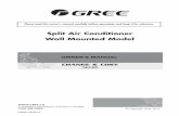 Split Air Conditioner Wall Mounted Model - .Split Air Conditioner Wall ... The figures in this manual