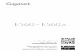 E560 - E560 A - Assistance Orange · 1 Gigaset E560/E560A / LUG FR fr / A31008-M2708-N101-1-7719 / overview_E560A-kombi_LUG.fm / 6/3/16 Template Go, Version 1, 01.07.2014 / ModuleVersion