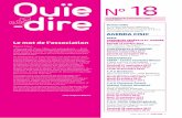 ouie DIRE N18 - implant-cochleaire.com · RDC du bâtiment « Tripode» de 14h à 16h30 Mardi 25 septembre 2012 Mardi 23 octobre 2012 Mardi 27 novembre 2012 C.H.u Clermont-ferand