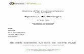 Epreuve de Biologie - pharma.univ-lorraine.frpharma.univ-lorraine.fr/sites/default/files/Biologie_2016_0.pdf · Les virus et les bactéries se trouvant dans les liquides de l'organisme