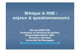 Ethique & RSE :Ethique & RSE : enjeux & questionnementsasso.univ-lyon2.fr/apiraf/IMG/pdf/MercierEthique_RSEAPIRAF15... · Ethique, RSE, EntrepriseEthique, RSE, Entreprise citoyenne,
