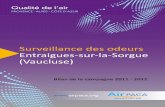 Surveillance des odeurs Entraigues-sur-la-Sorgue (Vaucluse) · internet ou le courrier. . Page 4/20 - campagne d’obsevations olfactives autou de la commune d’Entaigues / Air Paca