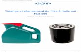 Vidange et changement du filtre à huile sur Fiat 500 · Étape 1 — Vidange et changement du filtre à huile sur Fiat 500 Mise en sécurité du véhicule : démontage et remontage
