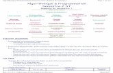 Algorithmique & Programmation Semestre 2 STraphaello.univ-fcomte.fr/Algo-S2/PDF/00-Rappels.pdf · Semestre 2 ST Rappels du semestre 1 Rappels du semestre 1 Types agrégés Structuration
