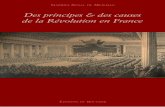 Des principes et des causes de la Révolution en France ... · Si le hasard d’une bataille c’es t-à-dire, une cause particulière, a ruiné un État, il y avait une cause générale